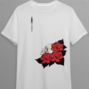SKULL AND ROSES T-SHIRT